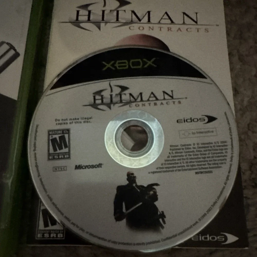 Hitman Contracts Xbox Video Game Complete With Manual CIB